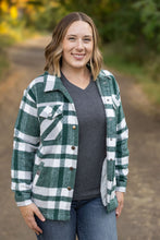 Load image into Gallery viewer, ONLINE ONLY  Norah Plaid Shacket - Classic Green and Grey Mix
