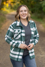 Load image into Gallery viewer, ONLINE ONLY  Norah Plaid Shacket - Classic Green and Grey Mix
