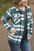 Load image into Gallery viewer, ONLINE ONLY  Norah Plaid Shacket - Classic Green and Grey Mix
