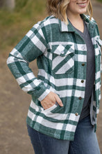 Load image into Gallery viewer, ONLINE ONLY  Norah Plaid Shacket - Classic Green and Grey Mix
