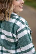 Load image into Gallery viewer, ONLINE ONLY  Norah Plaid Shacket - Classic Green and Grey Mix
