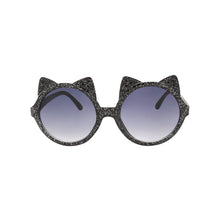 Load image into Gallery viewer, Girls Kids Sunglasses with Case Furry Cat White Case
