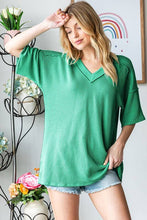 Load image into Gallery viewer, SHORT SLEEVE SOLID URBAN RIBBED TOP
