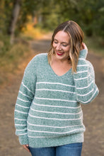 Load image into Gallery viewer, ONLINE ONLY Striped Sweater - Green IN STOCK
