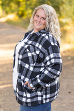 Load image into Gallery viewer, ONLINE ONLY Norah Plaid Shacket - Classic Black and White
