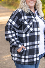 Load image into Gallery viewer, ONLINE ONLY Norah Plaid Shacket - Classic Black and White
