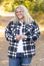 Load image into Gallery viewer, ONLINE ONLY Norah Plaid Shacket - Classic Black and White
