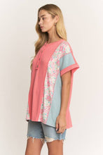 Load image into Gallery viewer, ET8037-10 COLOR BLOCK URBAN RIB TOP - krisglamcloset
