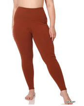 Load image into Gallery viewer, Zenana Plus Wide Waistband Pocket Full Length Leggings
