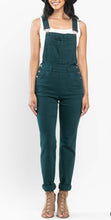 Load image into Gallery viewer, Judy Blue High Waist Garment Dyed Double Cuff Overall BF
