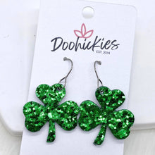 Load image into Gallery viewer, 1.25&quot; Itty Bitty Shamrocks -Earrings

