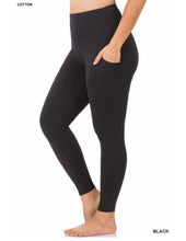 Load image into Gallery viewer, Zenana Plus Wide Waistband Pocket Full Length Leggings
