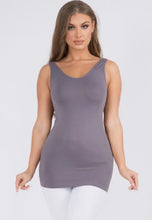 Load image into Gallery viewer, Reversible V or U Neckline Plus Seamless Tank - krisglamcloset
