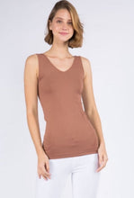 Load image into Gallery viewer, Reversible V or U Neckline Seamless Tank
