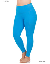 Load image into Gallery viewer, Zenana Plus Wide Waistband Pocket Full Length Leggings
