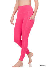 Load image into Gallery viewer, Zenana Wide Waistband Pocket Full Length Leggings
