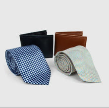 Load image into Gallery viewer, Men&#39;s Assorted Pack Poly Woven Tie &amp; Wallet Sets
