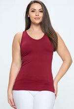 Load image into Gallery viewer, Reversible V or U Neckline Seamless Tank
