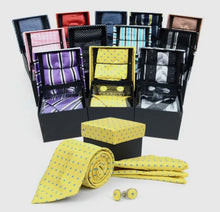 Load image into Gallery viewer, Men&#39;s Boxed Tie, Hanky and Pin Set
