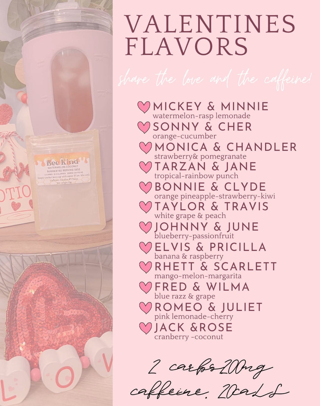 *Limited Time Valentines Flavor* Loaded Teas on The Go