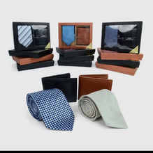 Load image into Gallery viewer, Men&#39;s Assorted Pack Poly Woven Tie &amp; Wallet Sets
