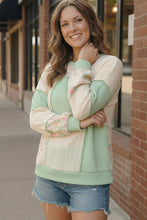 Load image into Gallery viewer, Floral Fields Mint Ribbed Colorblock
