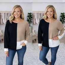 Load image into Gallery viewer, They Are Mine Colorblock Sweater - krisglamcloset
