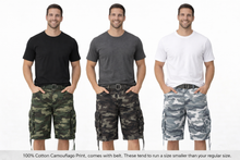 Load image into Gallery viewer, Men's Camo Cargo Shorts - krisglamcloset
