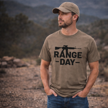 Load image into Gallery viewer, Men’s “Range Day” Graphic Tee – Tactical Fit - krisglamcloset
