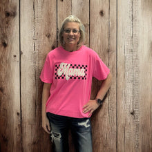Load image into Gallery viewer, Checkered Mama Puff Print Tee
