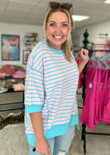 Load image into Gallery viewer, PREODER ENDS Fri 7/12 at 6 pm | seaside stripe top, pink - krisglamcloset
