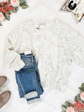 Load image into Gallery viewer, ONLINE ONLY Confetti Sweater - White
