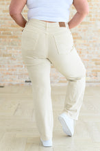 Load image into Gallery viewer, Selena High Rise Distressed 90's Straight Jeans in Bone - krisglamcloset
