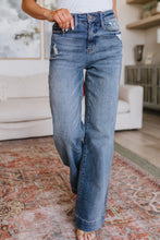 Load image into Gallery viewer, Katrina High Waist Distressed Denim Trousers - krisglamcloset
