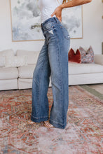 Load image into Gallery viewer, Katrina High Waist Distressed Denim Trousers - krisglamcloset
