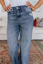 Load image into Gallery viewer, Katrina High Waist Distressed Denim Trousers - krisglamcloset
