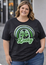Load image into Gallery viewer, Lucky Rainbow Clover Graphic Tee ☘️ - krisglamcloset

