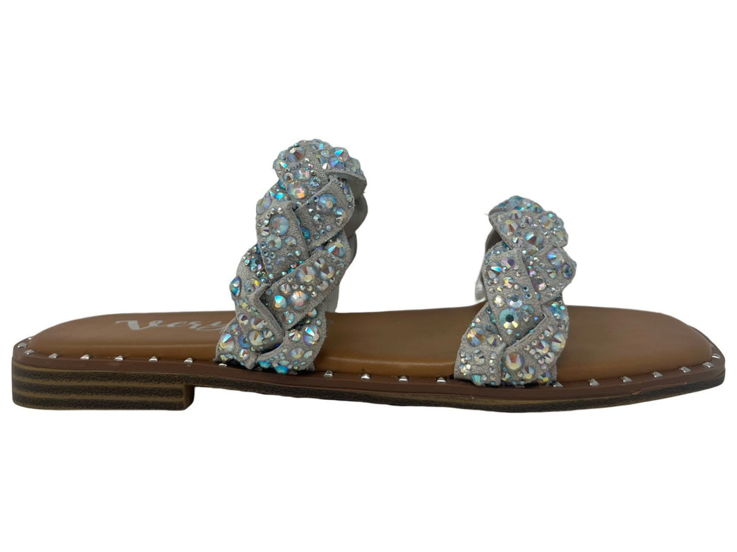 Very G Twisty 2 Jeweled Sandal - krisglamcloset