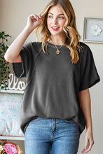 Load image into Gallery viewer, ET7518-10 SOLID URBAN RIBBED TOP - krisglamcloset
