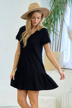 Load image into Gallery viewer, D Ring Strap Sleeve Detail Easy Dress
