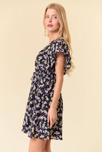 Load image into Gallery viewer, Blossom Bliss Tie-Back Mini Dress
