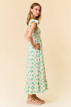 Load image into Gallery viewer, Bloom &amp; Smock Floral Midi Dress
