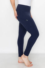 Load image into Gallery viewer, Plus High Waist Long Plus Yoga Pants With Side Pockets
