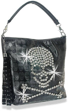 Load image into Gallery viewer, Skull Design Hobo Handbag
