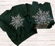 Load image into Gallery viewer, Snowflake in the Forest sweatshirt - krisglamcloset
