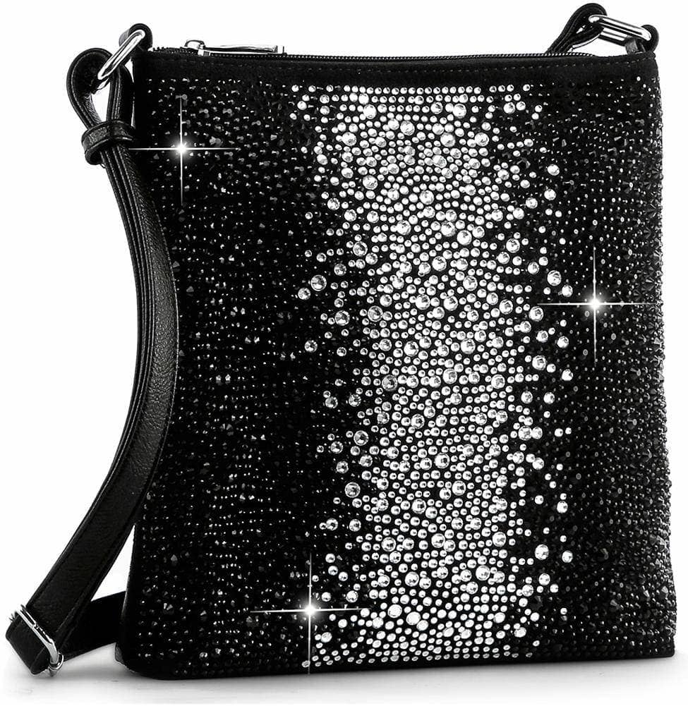 Glamorous Rhinestone Design Crossbody Sling