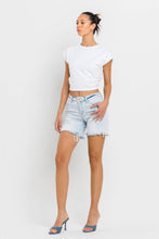Load image into Gallery viewer, VERVET LORETTA MID RISE DISTRESSED STRETCH SHORTS
