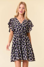 Load image into Gallery viewer, Blossom Bliss Tie-Back Mini Dress
