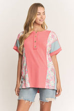 Load image into Gallery viewer, ET8037-10 COLOR BLOCK URBAN RIB TOP - krisglamcloset
