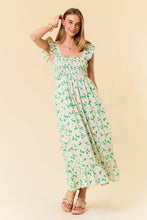 Load image into Gallery viewer, Bloom &amp; Smock Floral Midi Dress
